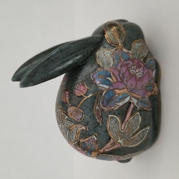 None | Accents | Vintage Chinese Cloisonne Enamel Rabbit | Poshmark